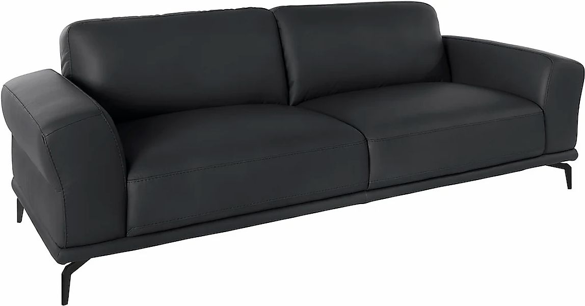 W.SCHILLIG 2,5-Sitzer »montanaa« mit Metallfüßen in Schwarz pulverbeschicht günstig online kaufen