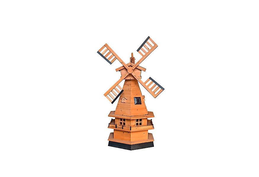 BruKa Dekofigur XXL Windmühle 123cm DON QUIXOTE Höhe aus Holz, Terrasse Gar günstig online kaufen
