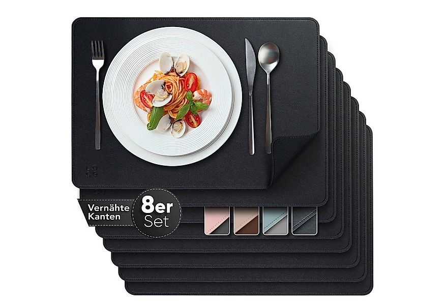 Loco Bird Platzset aus Kunstleder, 8er Set Zweifarbig, 43x30cm Lederoptik, günstig online kaufen