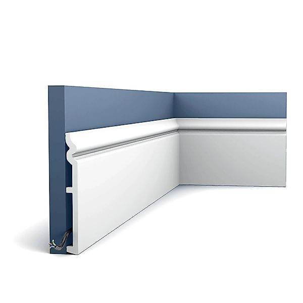 ORAC DECOR SX206 LUXXUS CONTOUR Sockelleiste Zierleiste Stuckleiste 2 m Wei günstig online kaufen