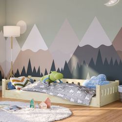 Bellabino Kinderbett Miera (Bodenbett 90x200 cm, günstig online kaufen