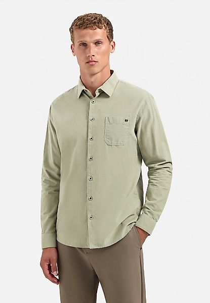 NO EXCESS Langarmhemd "No Excess Cordhemd Shirt Solid Fine Herringbone" günstig online kaufen