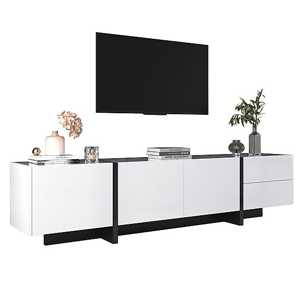 BlingBin TV-Schrank lowboard (1-St., Hochglanz-Weiß und günstig online kaufen