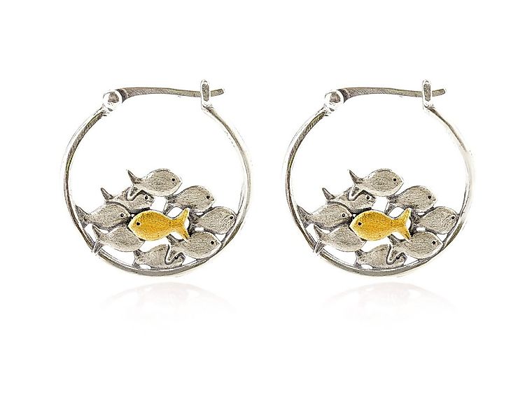 Villa Sorgenfrei Schmuckmanufaktur Ohrring-Set 925 Gegen den Strom Creolen günstig online kaufen