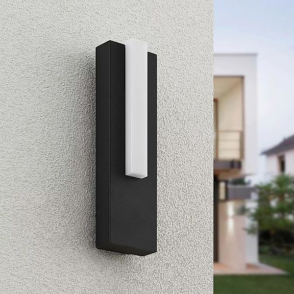 Lucande LED-Außenwandleuchte Virgalia, 31cm, anthrazit, IP65 günstig online kaufen
