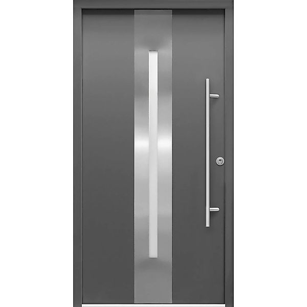 Sicherheits-Haustür ThermoSpace Prime Dublin RC2 Anthr. 110 x 210 cm Anschl günstig online kaufen