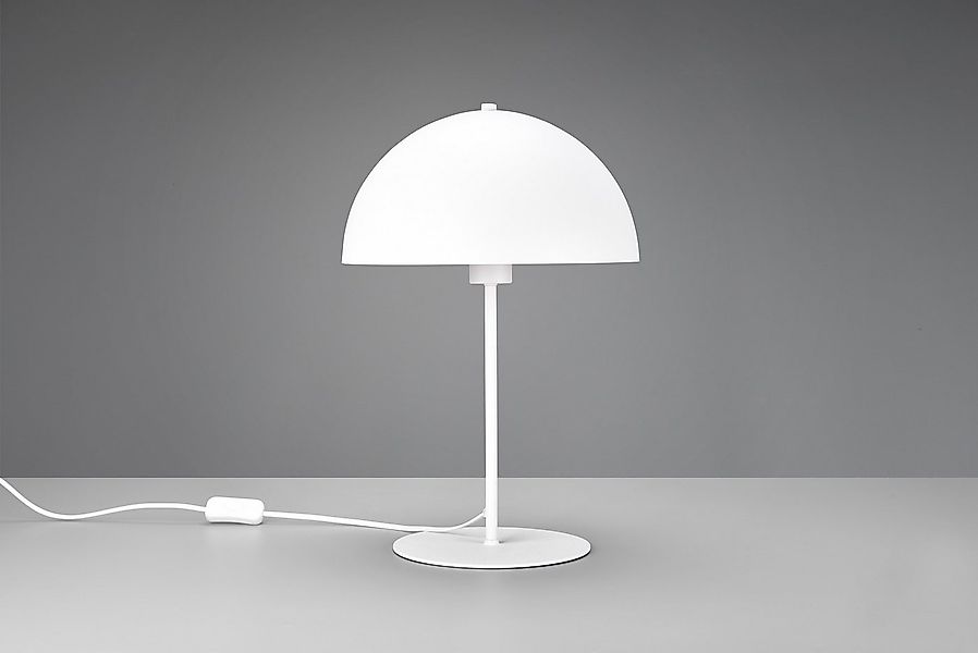 my home Schreibtischlampe MANON, Tischlampe Pilzform Höhe 45cm Ø 30cm, exkl günstig online kaufen