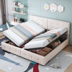 SOFTWEARY Stauraumbett mit Bettkasten und Lattenrost günstig online kaufen