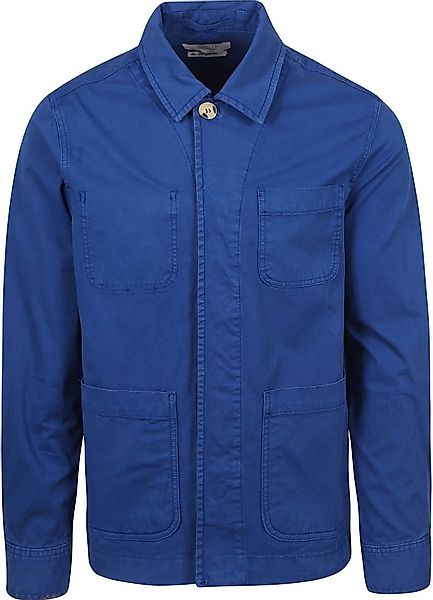 King Essentials The Benjamin Overshirt Royal Blau - Größe M günstig online kaufen