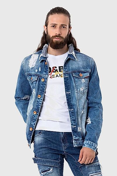 Cipo & Baxx Jeansjacke Jacke im destroyed Look günstig online kaufen