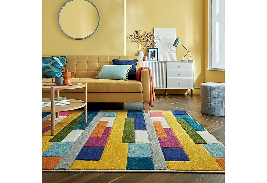FLAIR RUGS Teppich Spectrum, rechteckig, Höhe: 8 mm, Handgeschnitzt Teppich günstig online kaufen