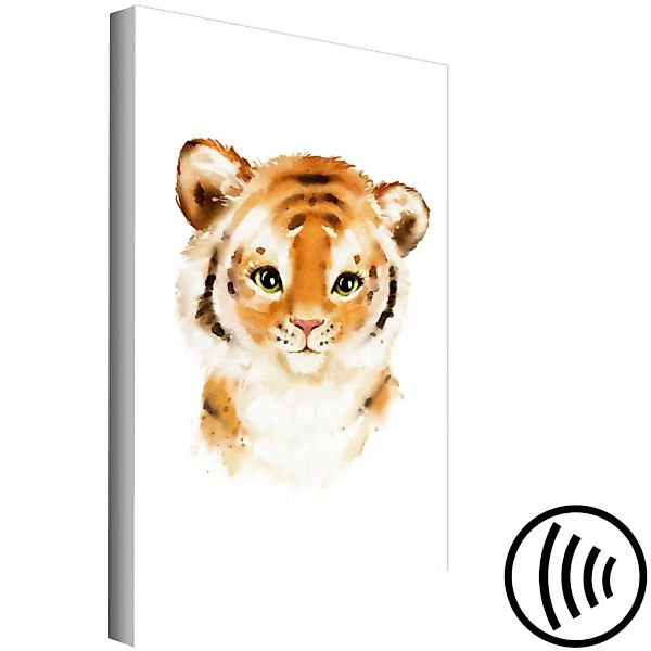 Bild auf Leinwand Tiger für Kinder - aquarellartige Komposition XXL günstig online kaufen