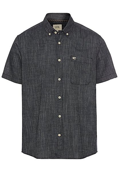 camel active Kurzarmhemd mit Button-Down-Kragen und Brusttasche günstig online kaufen