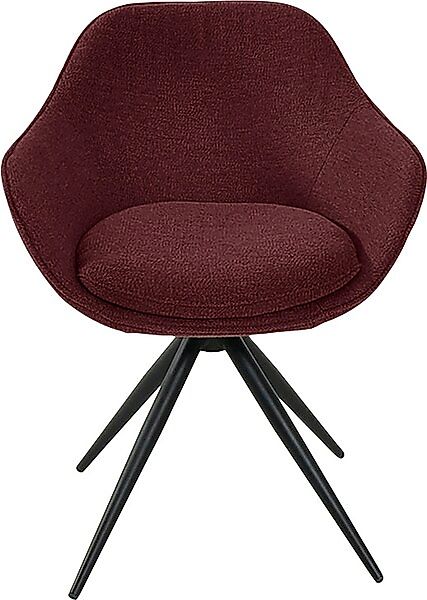 K+W Komfort & Wohnen Drehstuhl »ZOOM« () 4-Fuß Drehstuhl mit Gestell aus Me günstig online kaufen