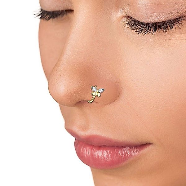 Taffstyle Nasenpiercing Piercing Biegbar Schmetterling mit günstig online kaufen