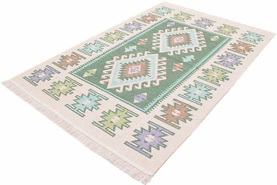 morgenland Wollteppich »Kelim Teppich - Trendy »Ariz« Rechteckig«, rechteck günstig online kaufen