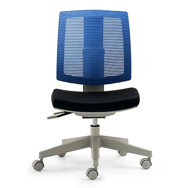 Bürodrehstuhl in Blau und Schwarz Made in Germany günstig online kaufen