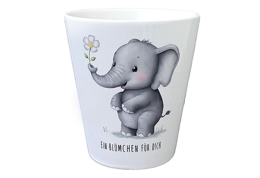 speecheese Blumentopf Grauer Elefant - Blümchen für dich Blumentopf günstig online kaufen