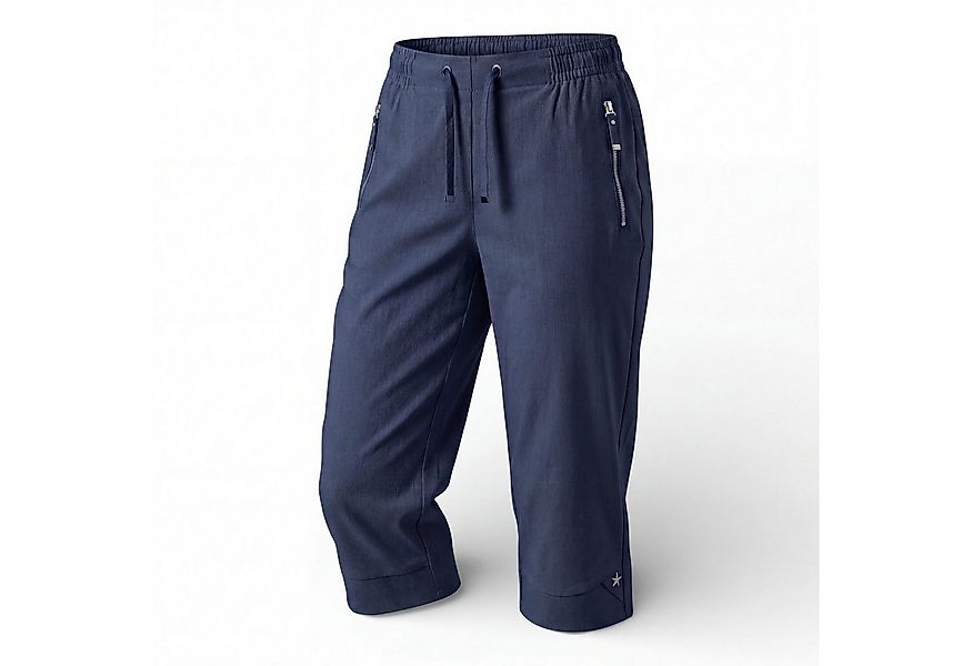 OriginalYou Caprihose Damen Sommerhose Nadelstreifen 7/8 Freizeithose mit G günstig online kaufen