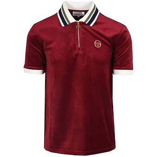 Sergio Tacchini  T-Shirts & Poloshirts Mahony Velour Zip Polo Shirt Rhubarb günstig online kaufen