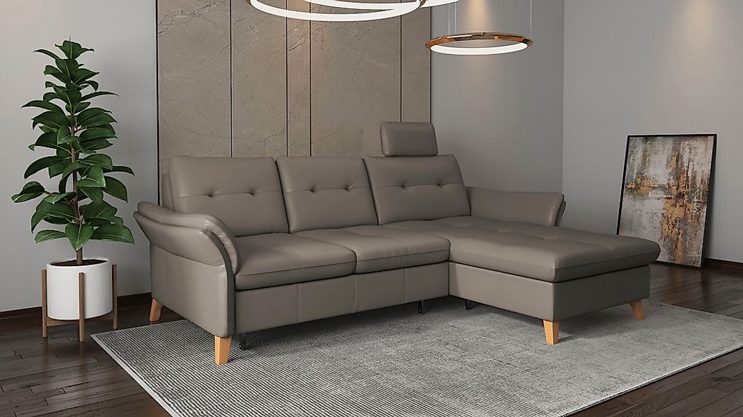 sit&more Ecksofa »Göteborg«, Sitztiefenverstellung und Federkern, wahlweise günstig online kaufen