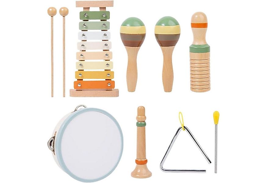 REDOM Spielzeug-Musikinstrument 6er Kinder Holz Musikinstrumente Set Rhythm günstig online kaufen