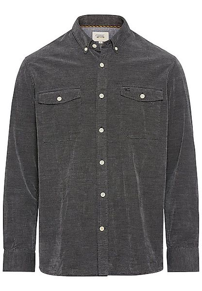 camel active Langarmhemd Langarm Hemd in Regular Fit aus Cord günstig online kaufen