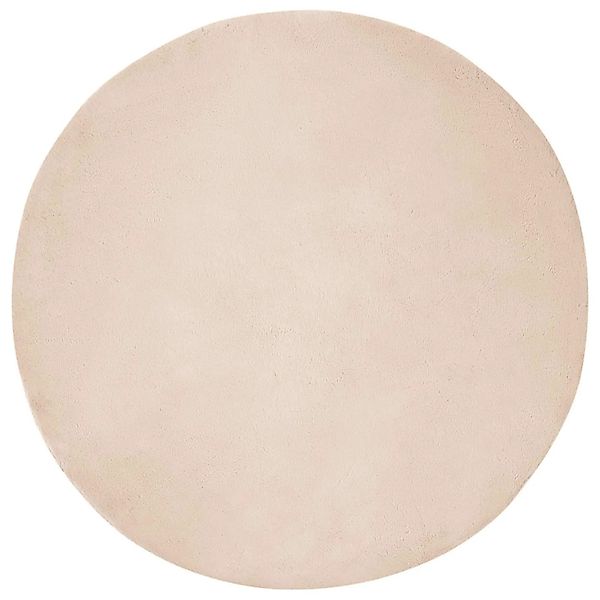 vidaXL Kunstfell Hasen Teppich Olite Taupe Ø 120 cm Polyester 42021757 günstig online kaufen