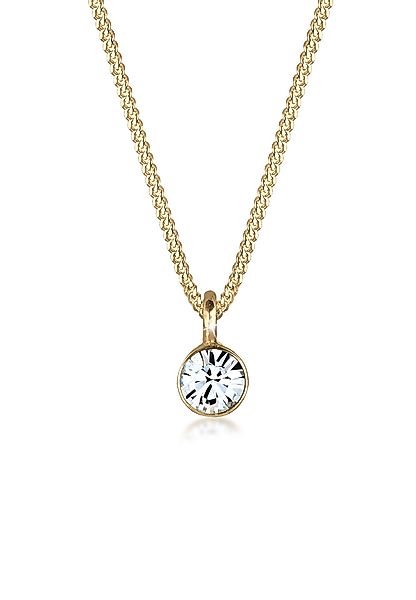 Elli Kette mit Anhänger Solitär Rund günstig online kaufen