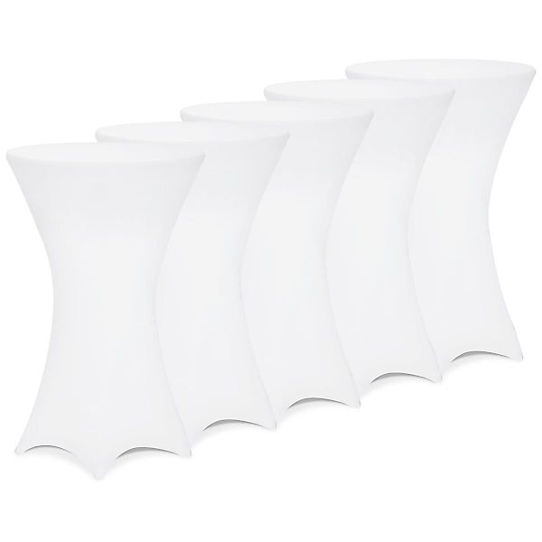 Detex Stehtischhusse, 80cm Weiß 5er Set günstig online kaufen