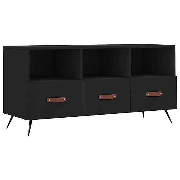 vidaXL TV-Schrank Schwarz 102x36x50 cm Holzwerkstoff  Modell 9 günstig online kaufen