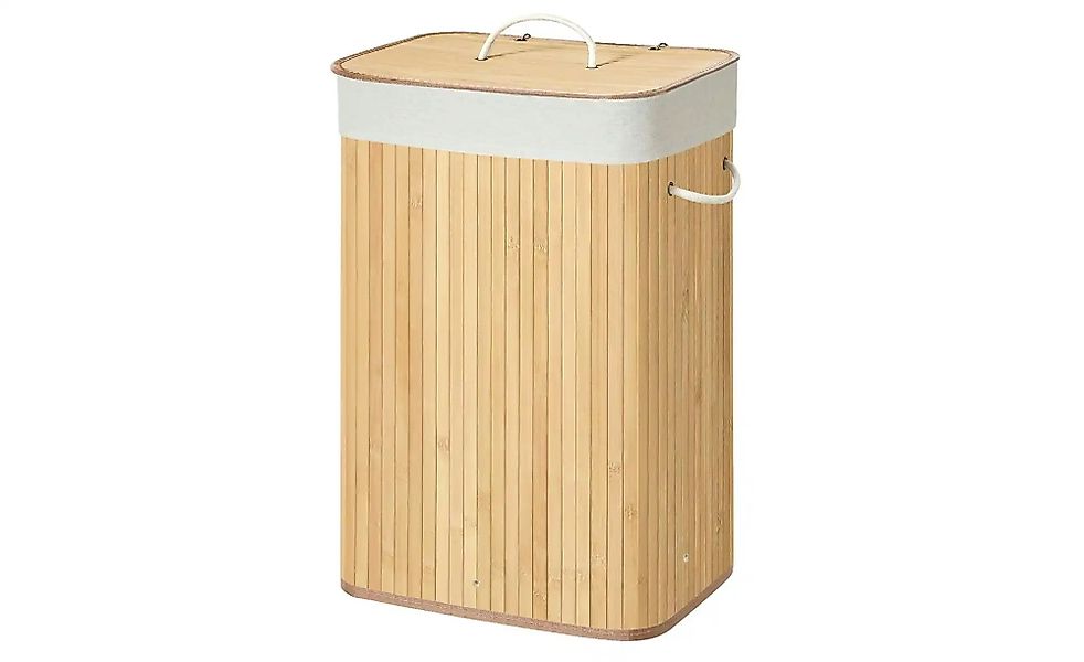 Wäschekorb   ¦ holzfarben ¦ Naturfaser,Holzwerkstoff ¦ Maße (cm): B: 40 H: günstig online kaufen