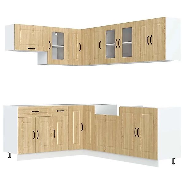 vidaXL 11 Tlg Küchenschrank-Set Kalmar Sonoma-Eiche Holzwerkstoff 3314884 günstig online kaufen