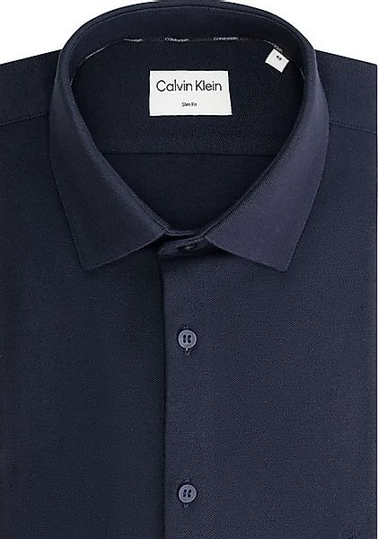 Calvin Klein Langarmhemd STRETCH PIQUE SOLID SLIM SHIRT günstig online kaufen