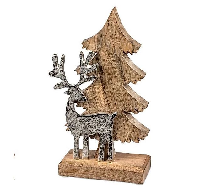 formano Weihnachtsszene Dekofigur Baum mit Hirsch, rustikal günstig online kaufen