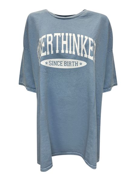 Worldclassca T-Shirt Worldclassca Oversized Print OVERTHINKER günstig online kaufen