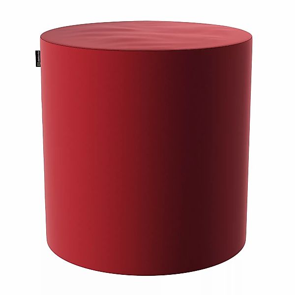 Pouf Barrel, rot, ø40 cm x 40 cm, Velvet (704-15) günstig online kaufen