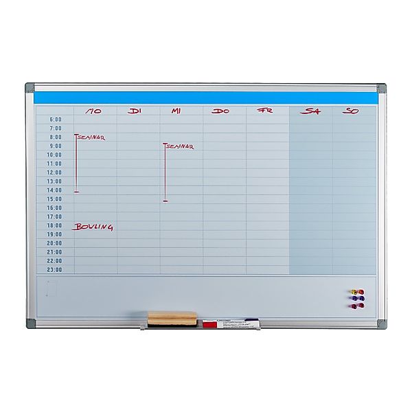 relaxdays Memoboard Whiteboard Planer, Tagesplaner günstig online kaufen