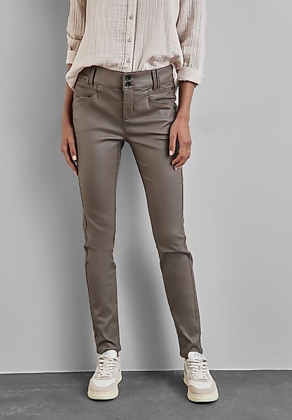 STREET ONE Lederimitathose Middle Waist günstig online kaufen