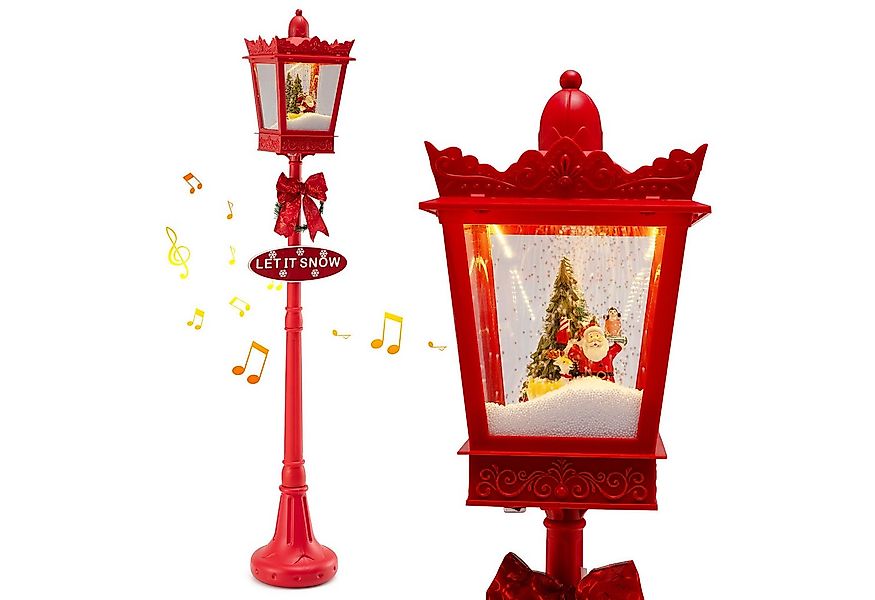 COSTWAY Weihnachtsfigur (1 St), Weihnachtslaterne, LED Straßenlampe, Weihna günstig online kaufen