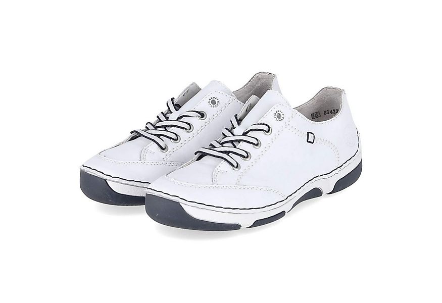 Rieker Rieker 55901-80 Damen Glattleder weiss Schnürschuh günstig online kaufen