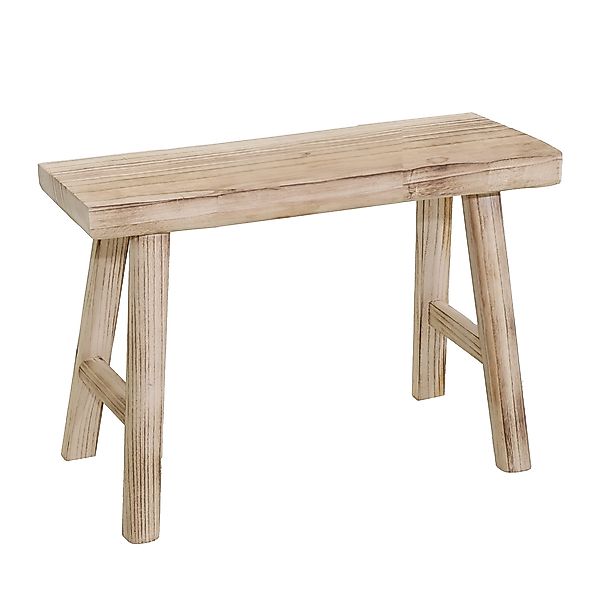 Spetebo Blumenhocker Holz Bank natur (rechteckig, günstig online kaufen