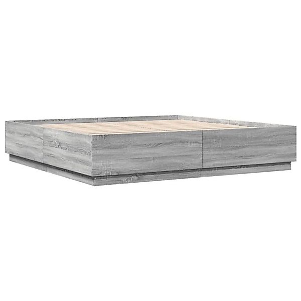 vidaXL Bettgestell Grau Sonoma 180x200 cm Holzwerkstoff 3209686 günstig online kaufen