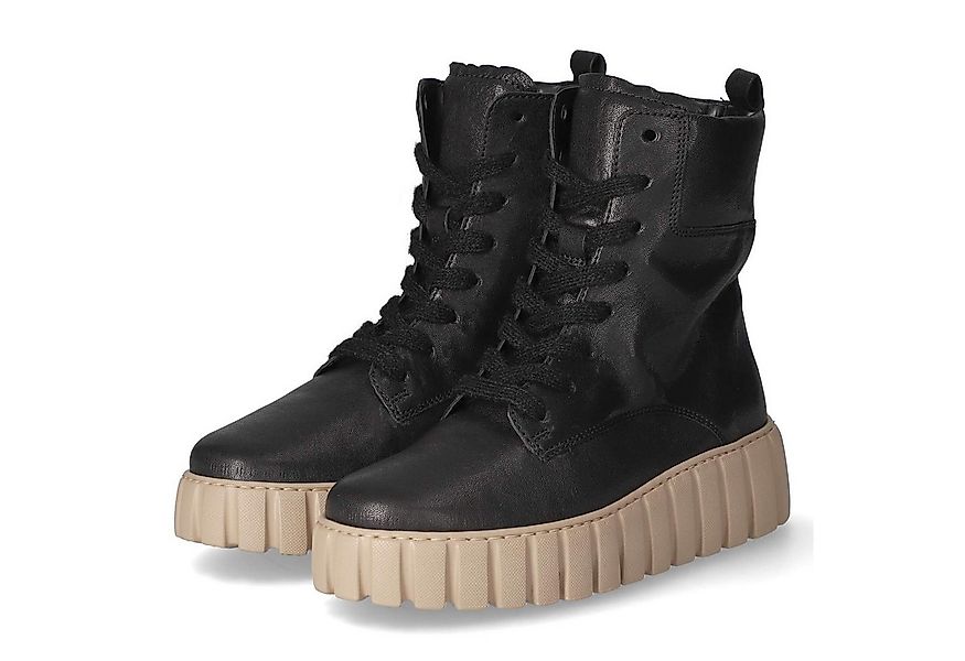 Gabor Gabor 76.786.57 Damen Glattleder schwarz Schnürstiefel günstig online kaufen