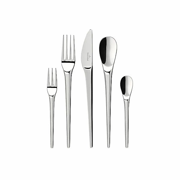 Villeroy & Boch Besteck-Set "Tafelbesteck NewMoon 30er Set silber" günstig online kaufen