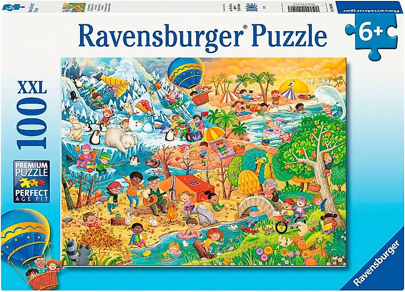 Ravensburger Puzzle Die 4 Jahreszeiten, 100 Puzzleteile, Made in Germany günstig online kaufen