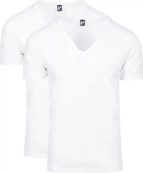 Alan Red T-Shirt Extra Tiefer V-Ausschnitt Stretch - Größe L günstig online kaufen