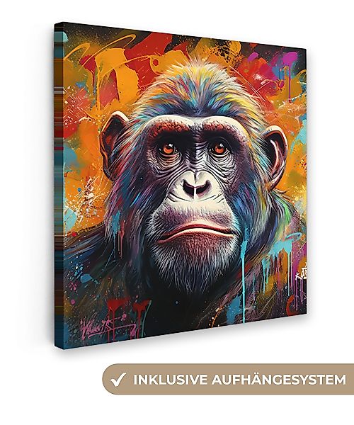 OneMillionCanvasses® Leinwandbild Affe - Gorilla - günstig online kaufen