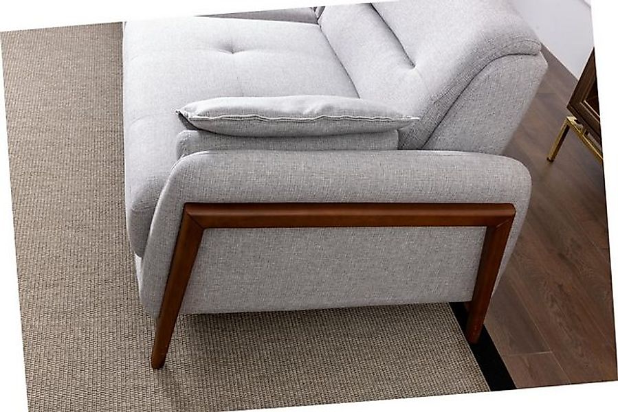 Xlmoebel Ecksofa Wohnzimmermöbel-Set mit grauem L-förmigem Ecksofa, 3-Sitze günstig online kaufen