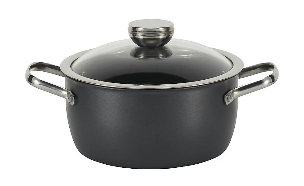 Meisterkoch Kochtopf  LOTUS ¦ schwarz ¦ Carbonstahl ¦ Maße (cm): H: 10  Ø: günstig online kaufen